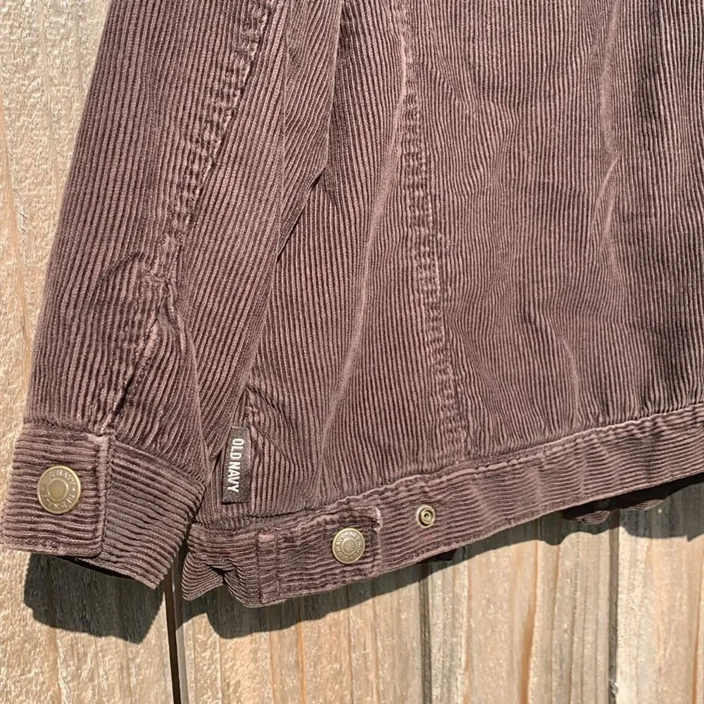 Take 50% OFF-Old Navy BoyBrown and Cream Jean Jacket with Sherpa Lining, Size-5T